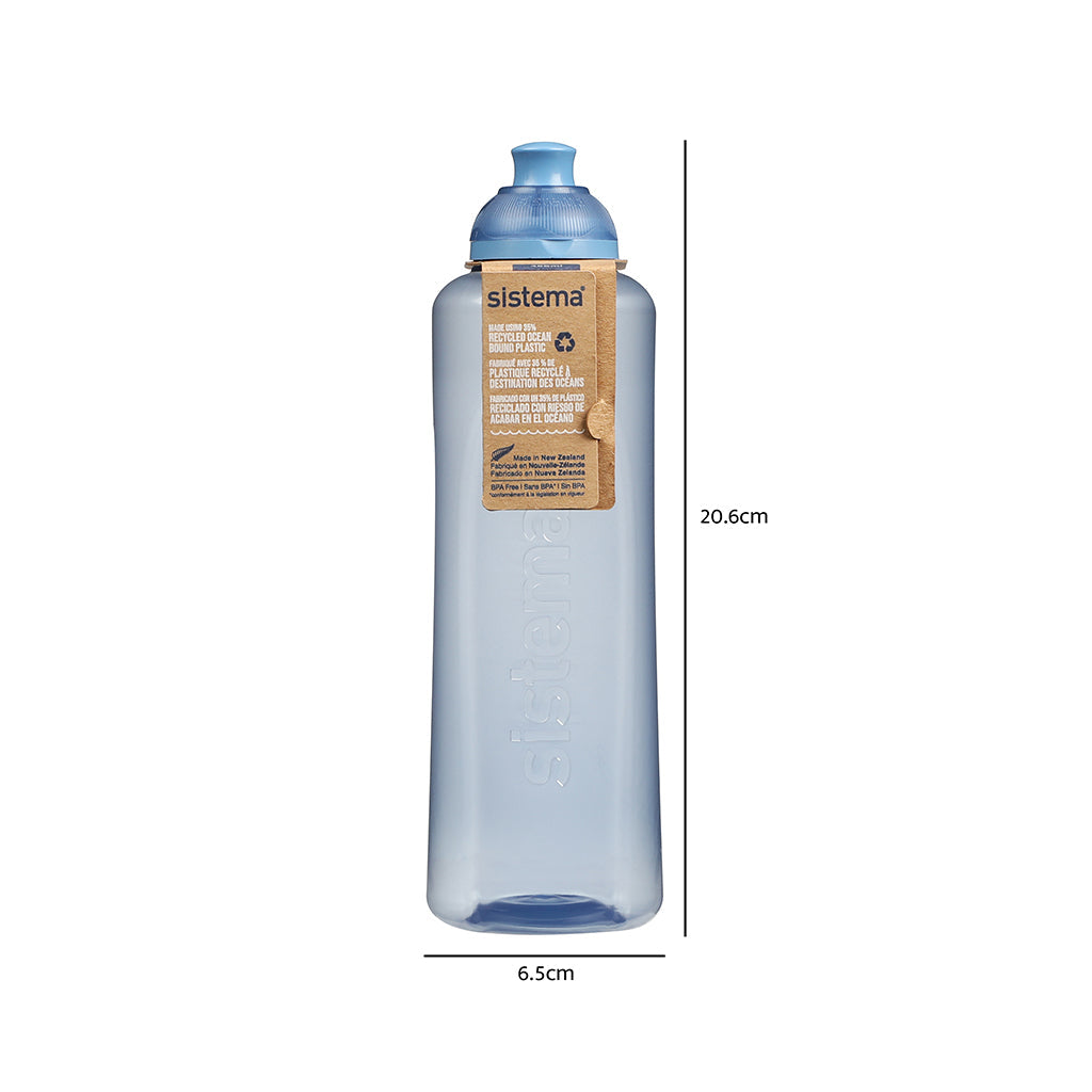 Sistema drikkedunk, Swift squeeze bottle, 480 ml – Mountain blue