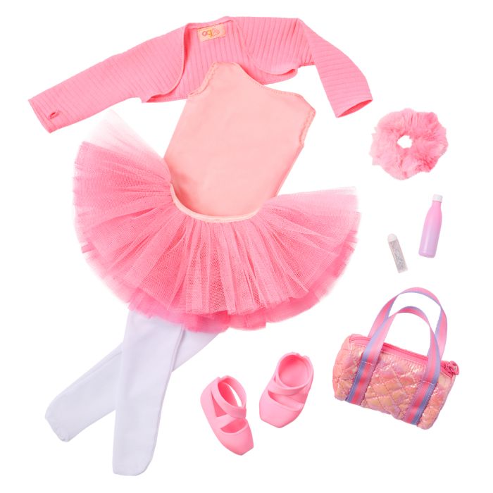 Our Generation Deluxe dukketøj - Ballet med pink trikot, tylskørt og accessories