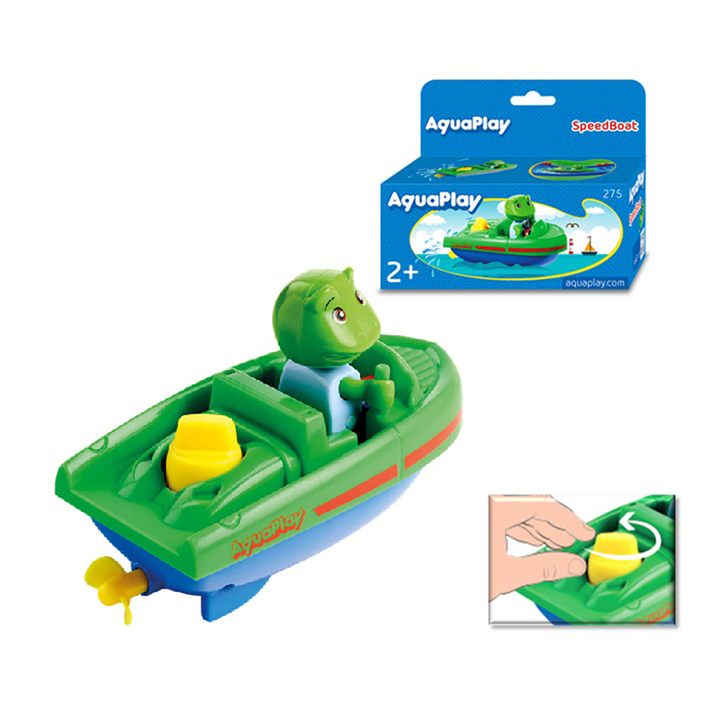 AquaPlay vannbane tilbehør, speedbåt med opptrekk