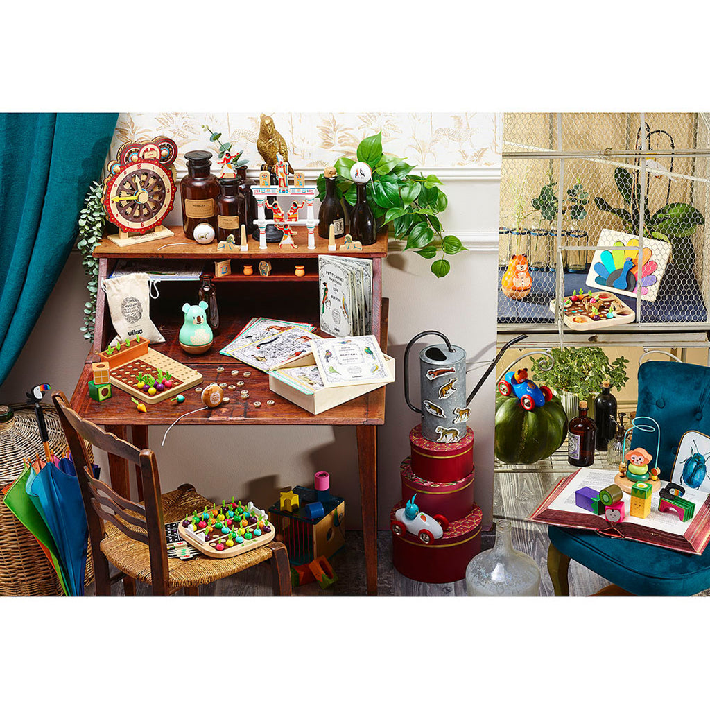 Vilac puslespill i tre, Påfugl av Andy Westface