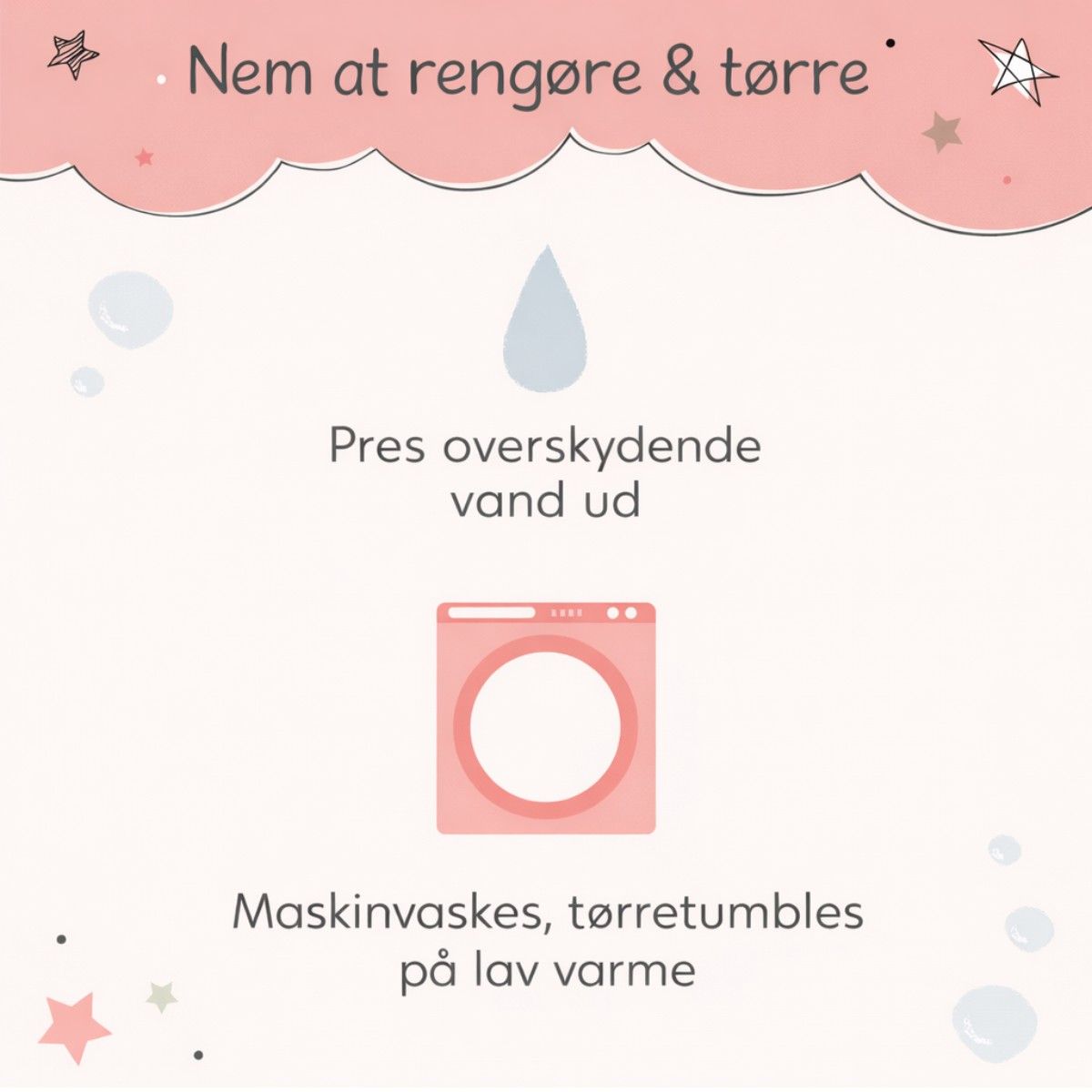 LullaBaby Badedukke, Gutt – Lyst hår