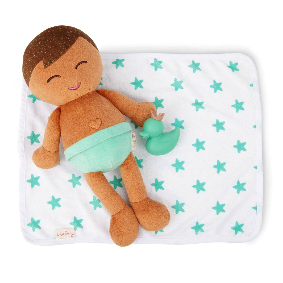 LullaBaby Badedukke, Gutt – Brunt hår