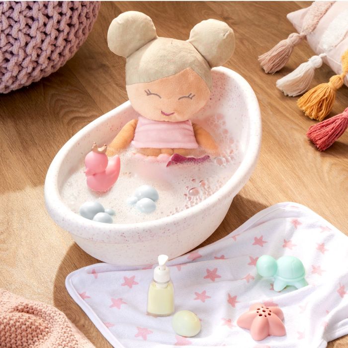 LullaBaby Badedukke, Jente – Lyst hår