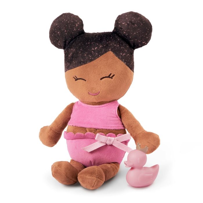 LullaBaby Badedukke, Pige - Sort hår