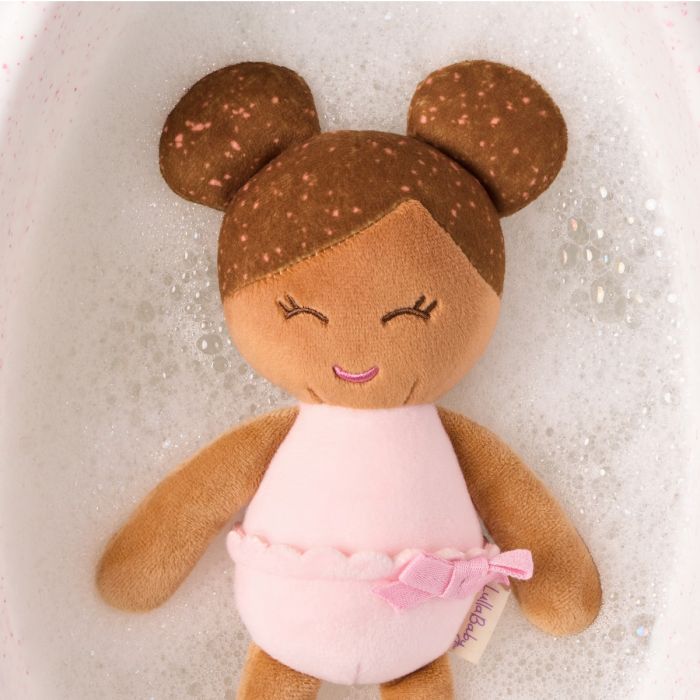 LullaBaby Badedukke, Liten jente – Brunt hår