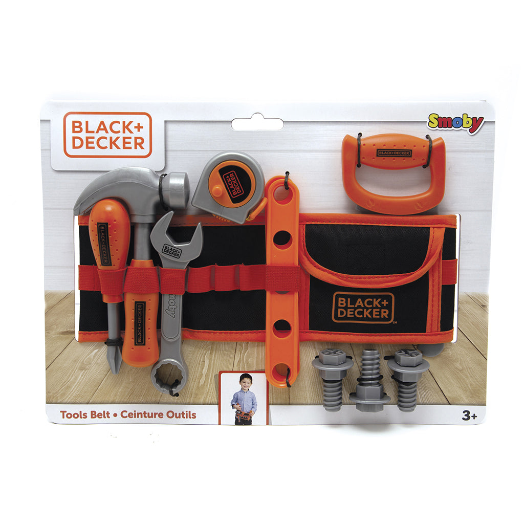 Black & Decker værktøjsbælte i stof, forside af emballage