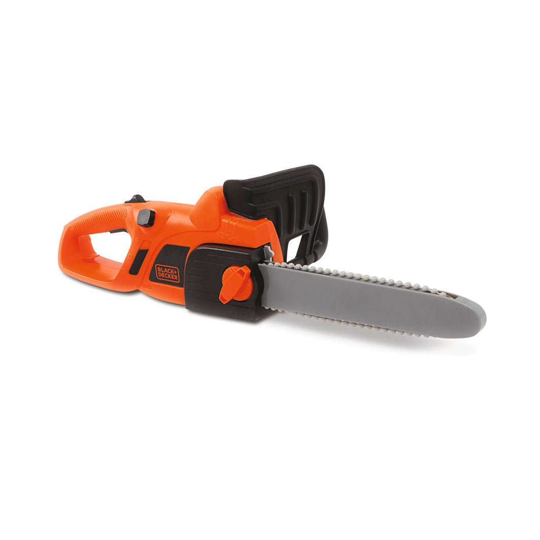 Black og Decker motorsav legetøj i orange og sort