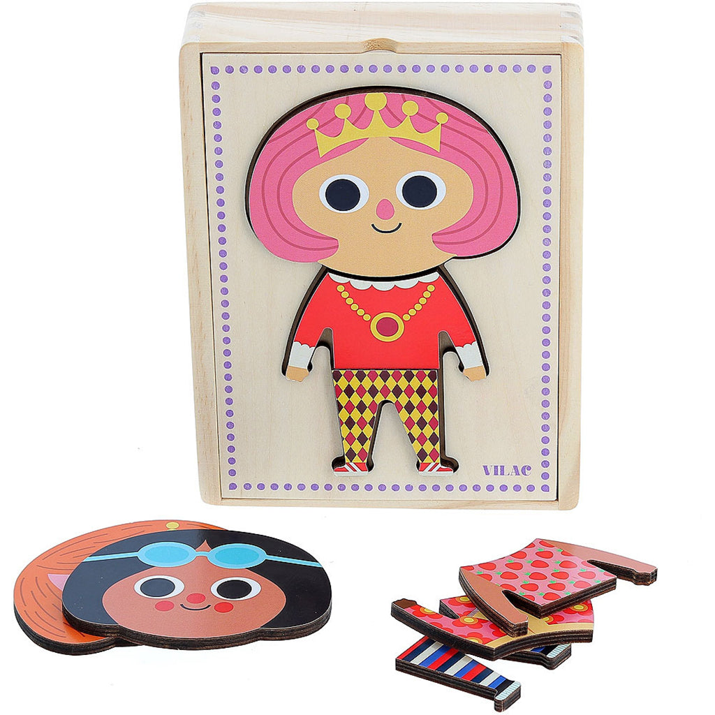 Vilac trepuslespill, 6 x 3 brikker - Jane av Ingela P Arrhenius