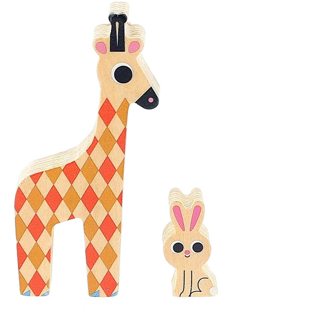 Vilac balanselek i tre, med dyr, av Ingela P Arrhenius