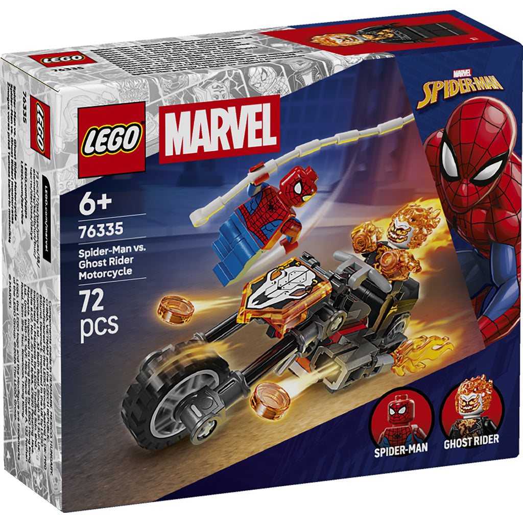 LEGO® MARVEL Spider-Man mod Ghost Rider på motorcykel