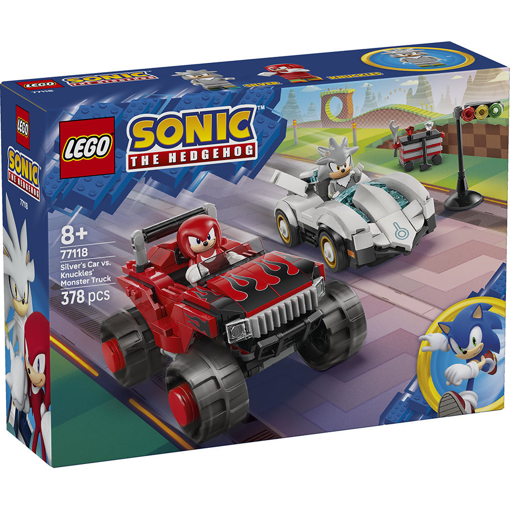 LEGO Sonic the Hedgehog Silvers bil mod Knuckles monstertruck æske