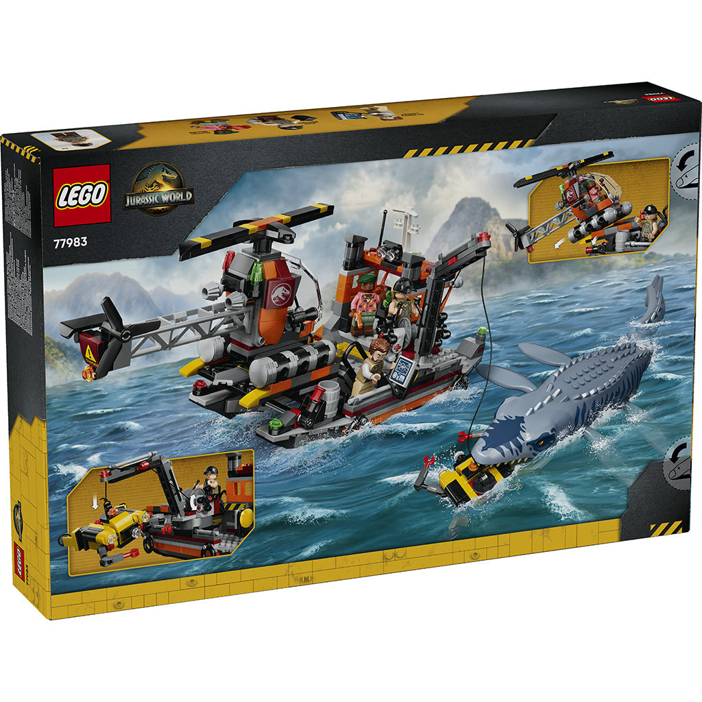 LEGO® Jurassic World Mosasaurus-dinosaurens båtanfall