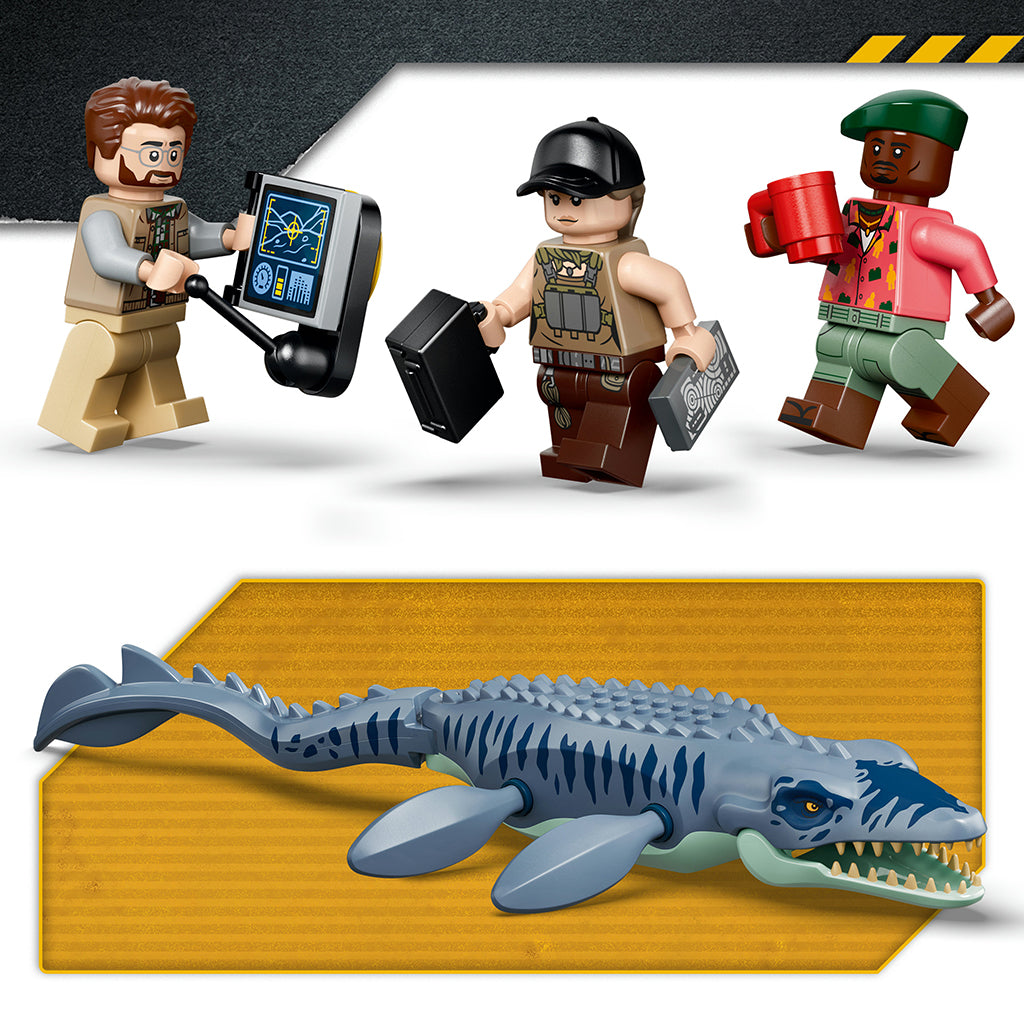 LEGO® Jurassic World Mosasaurus-dinosaurens båtanfall