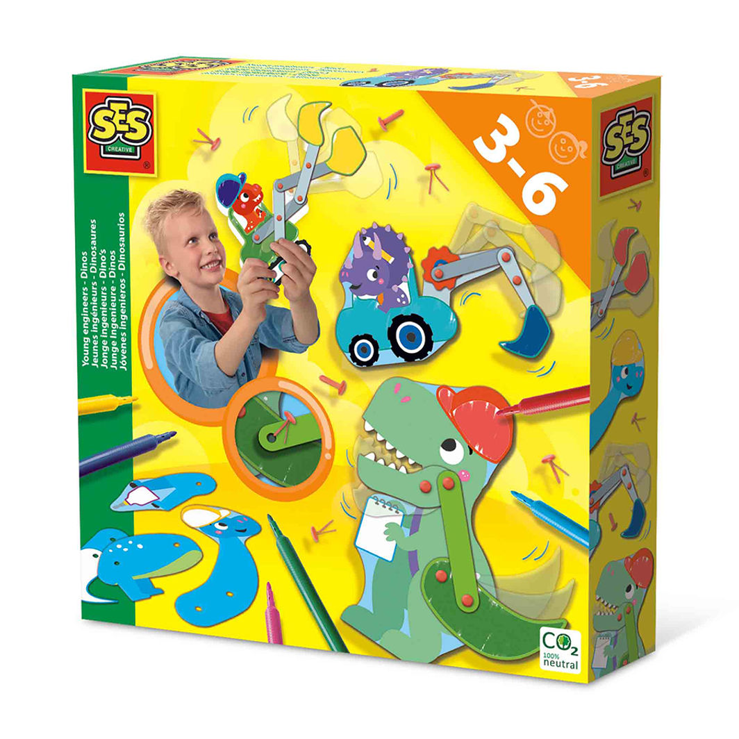 SES Creative Papirbyggesett, Ingeniør dinosaurer