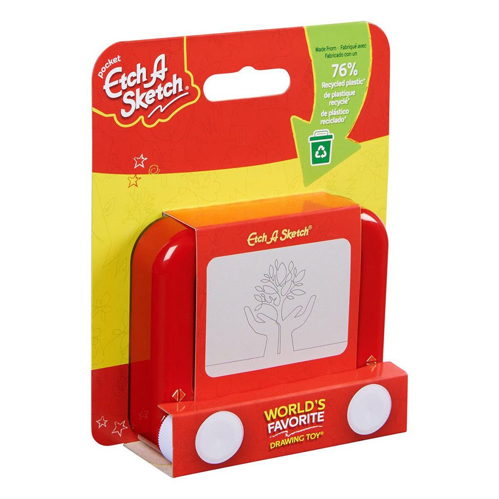 Etch A Sketch magnetisk tegnetavle i pocket størrelse i emballage