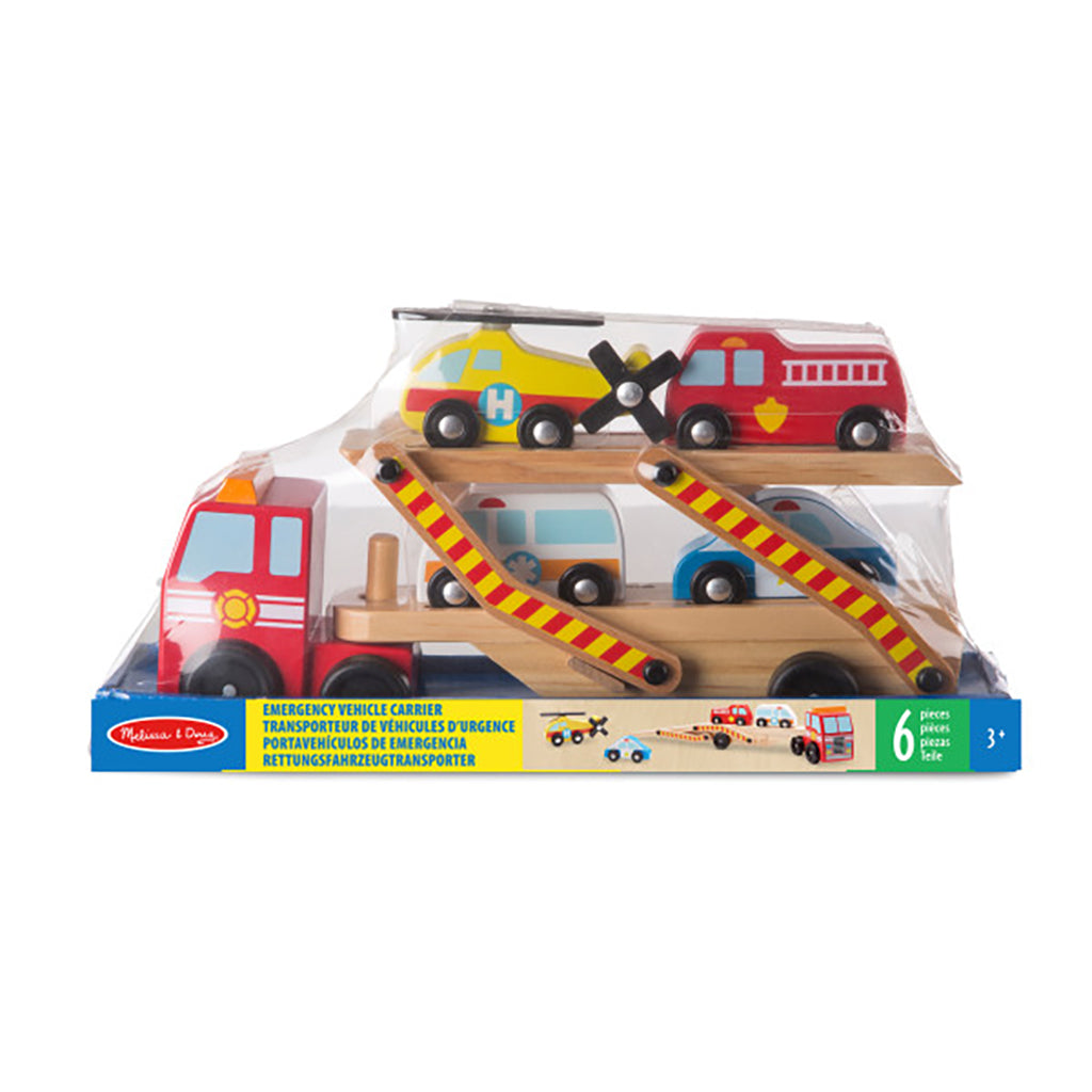 Melissa & Doug Treleker Biler, Bergingskjøretøy Biltransportør
