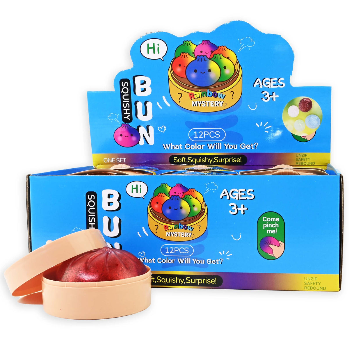 Robetoy, Squishy Dumpling, Glitter - assortert