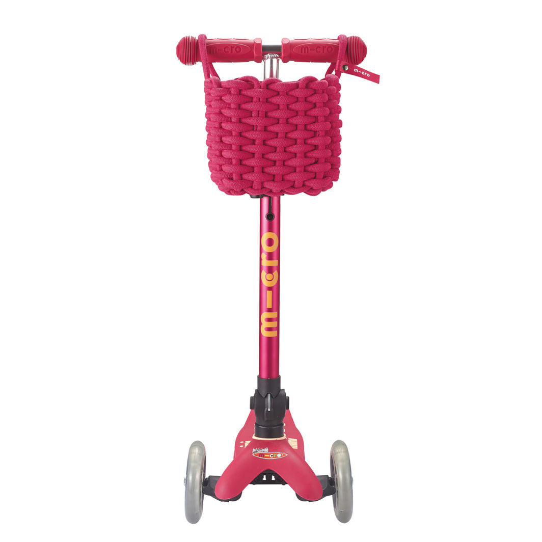Micro-kurv til Mini og Maxi sparkesykler, Firkantet - Rosa