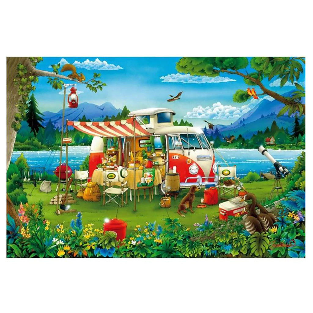Educa puslespill, Campingferie - 1000 brikker