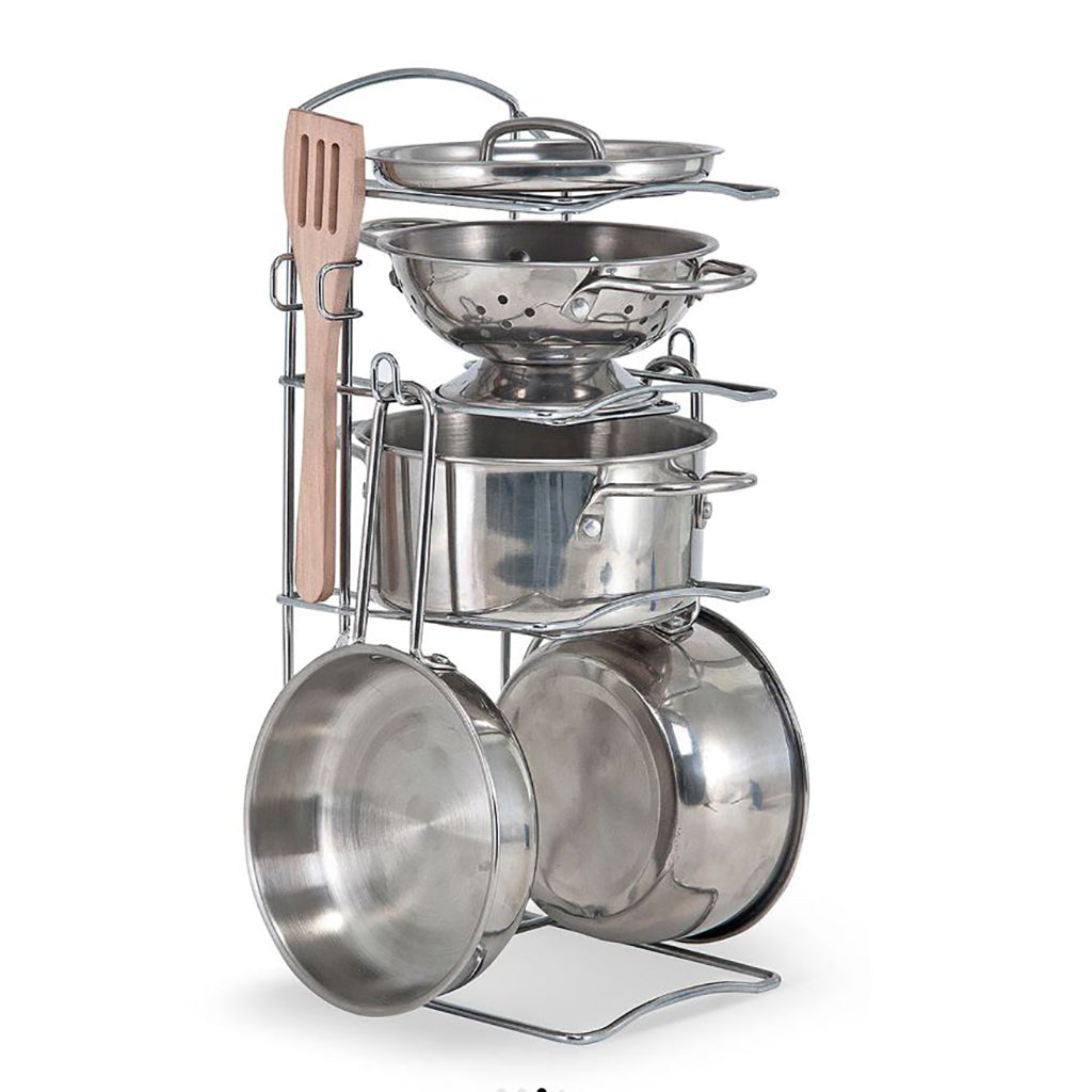 Melissa & Doug gryter og pannesett, 8 deler