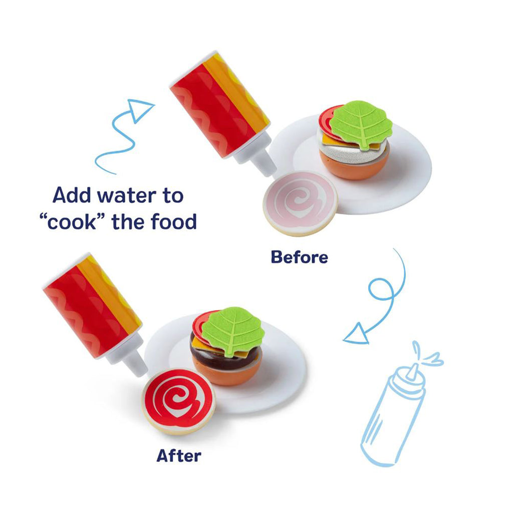 Melissa & Doug Water Wow lekemat m. vannaktiverte fargeskift, grillbar
