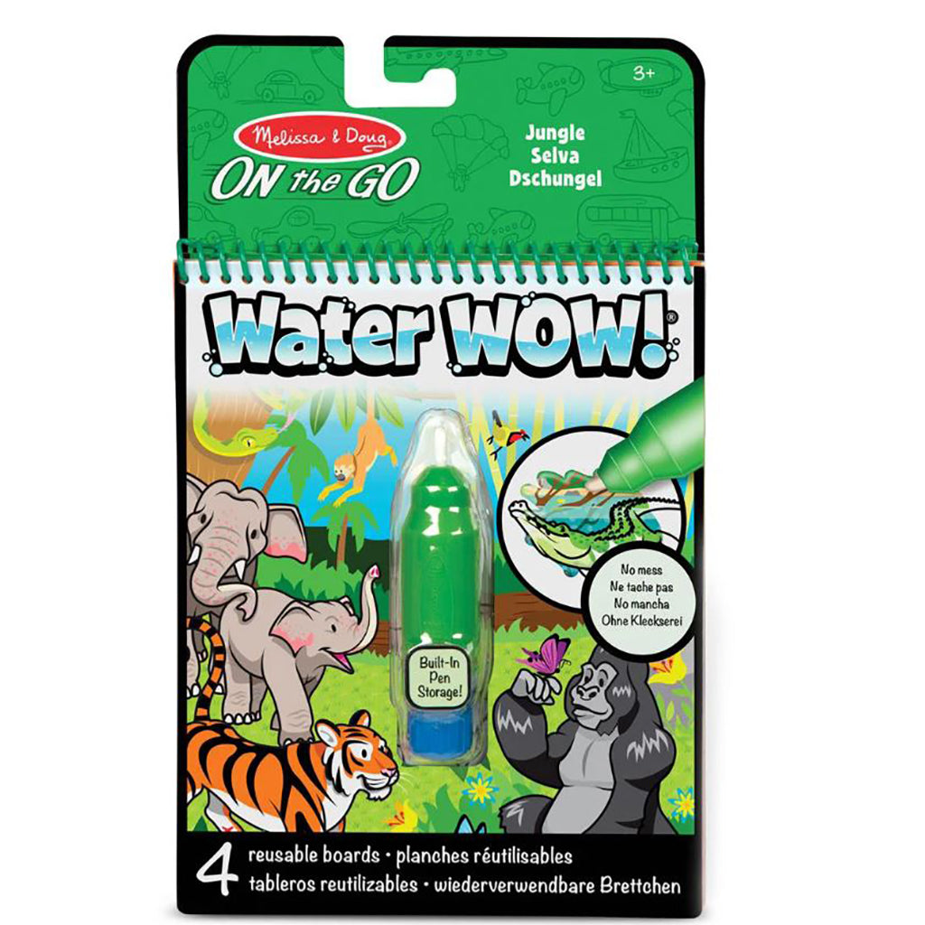 Melissa & Doug Wow! Activity pad, Stempel-selv klistermærker - Jungle