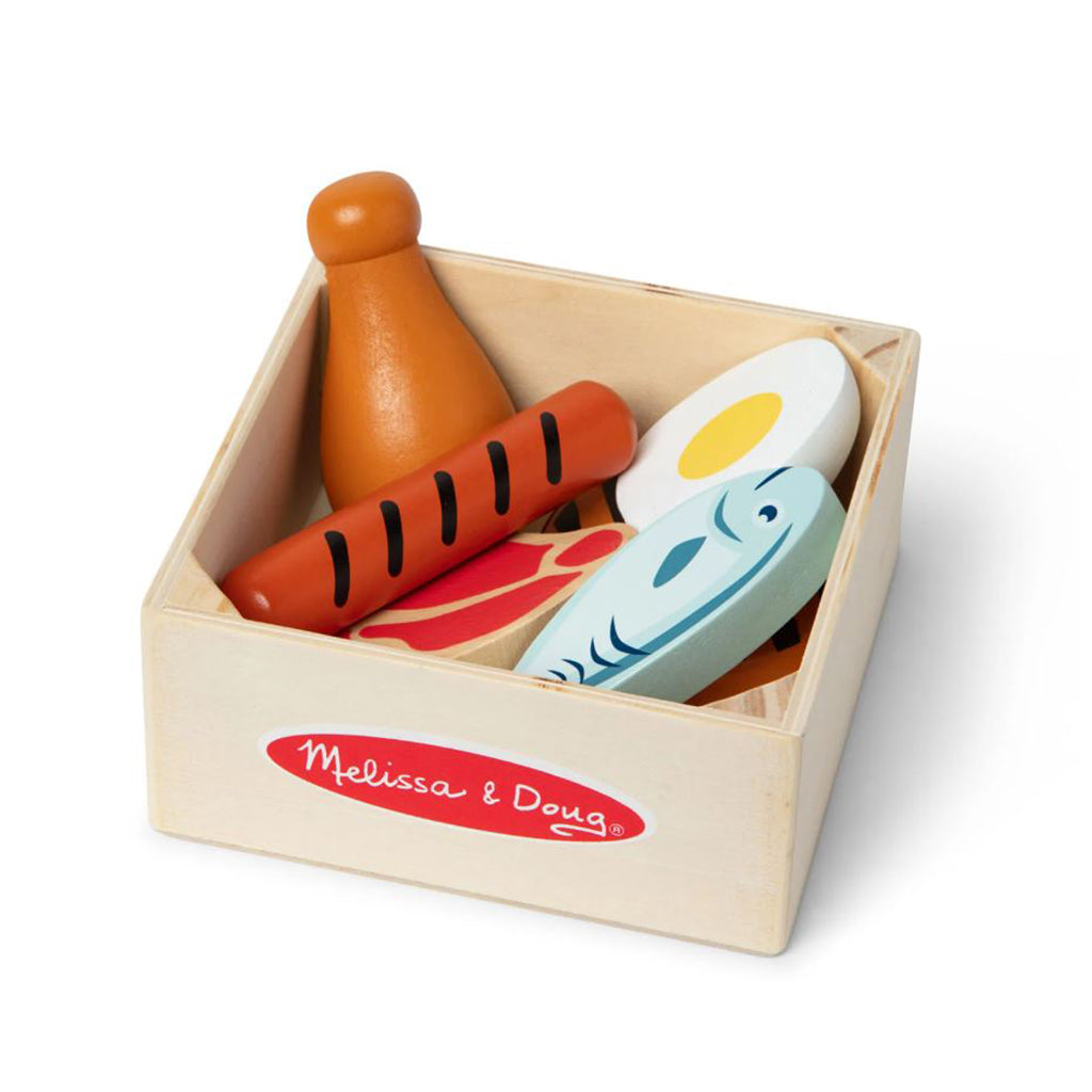 Melissa & Doug lekemat i tre, Proteinrike matvarer