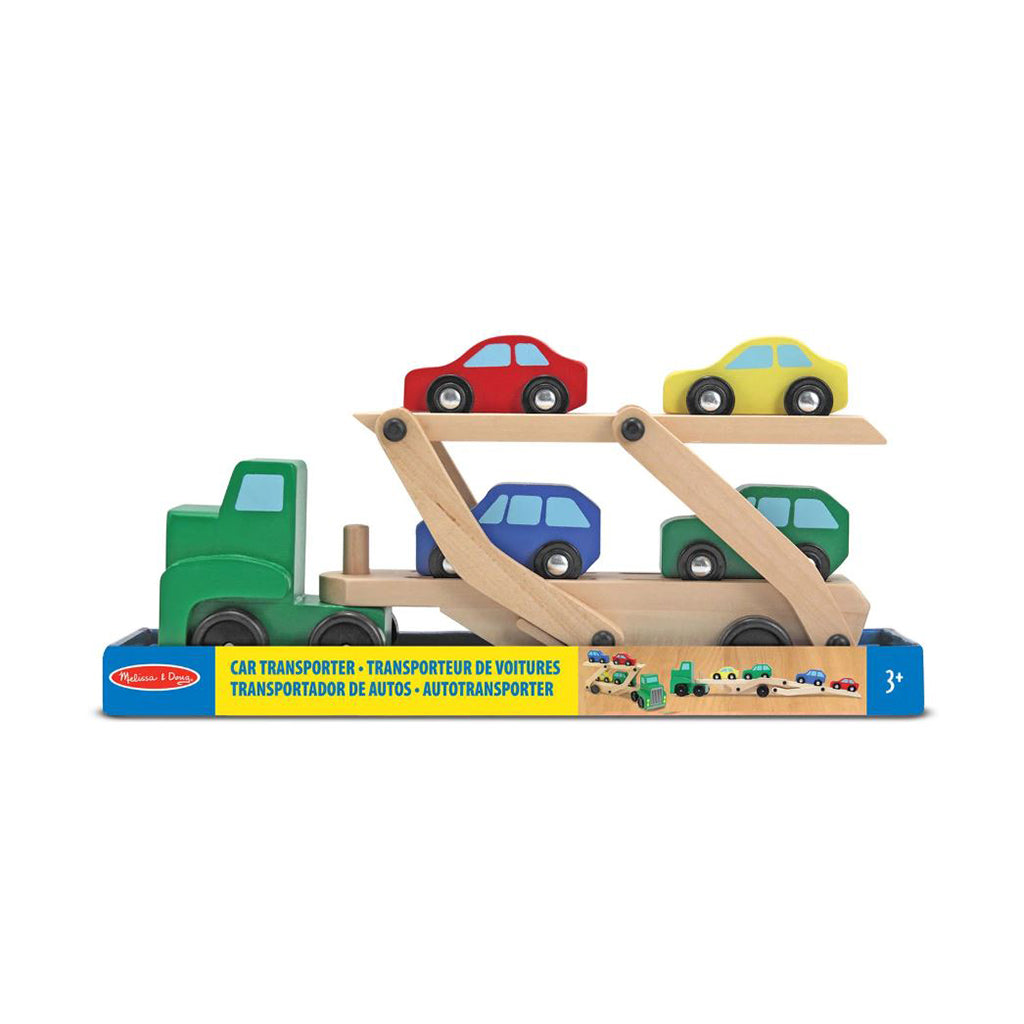 Melissa & Doug Lekebiler i tre, Biltransport med 4 biler