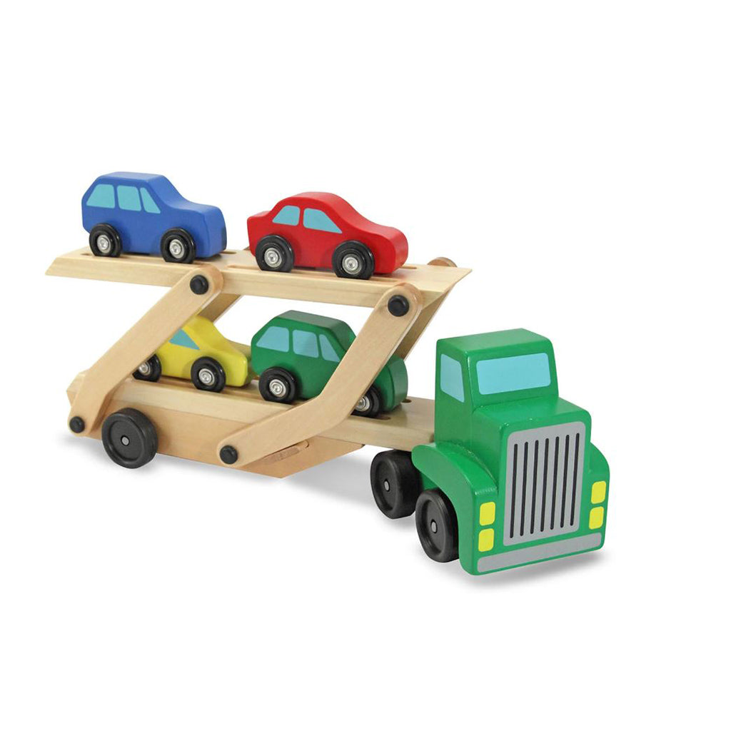 Melissa & Doug Lekebiler i tre, Biltransport med 4 biler