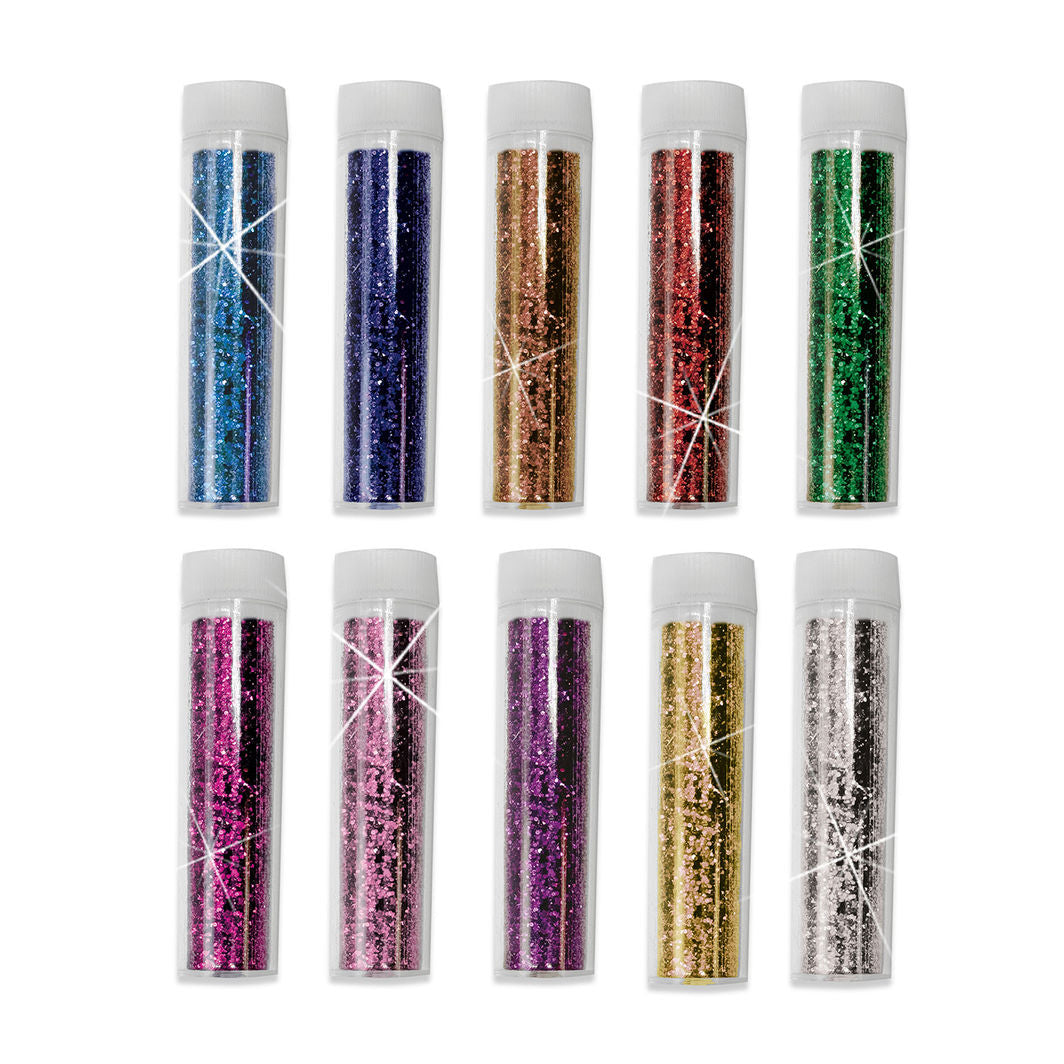SES Creative, Bionedbrytbart glitter - 10 farger