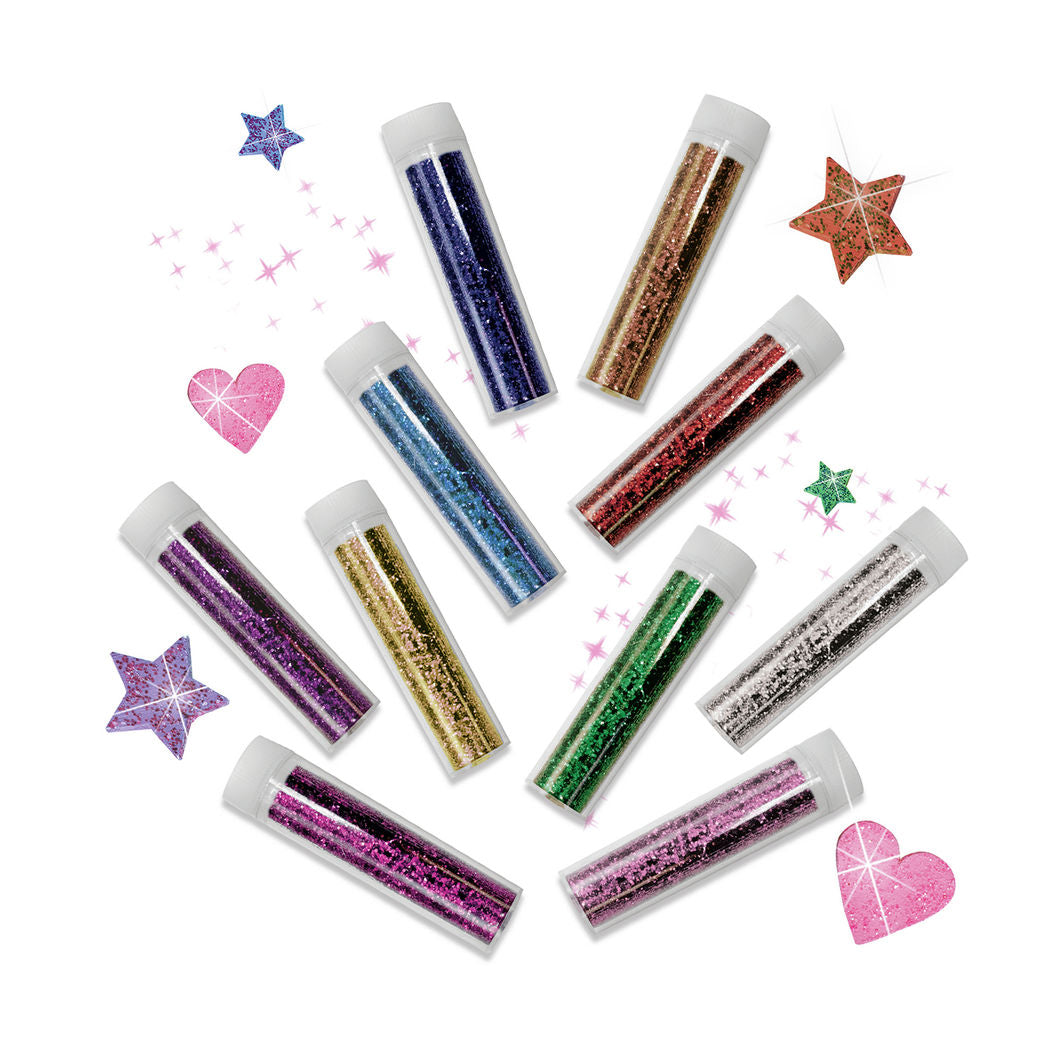 SES Creative, Bionedbrytbart glitter – 10 farger
