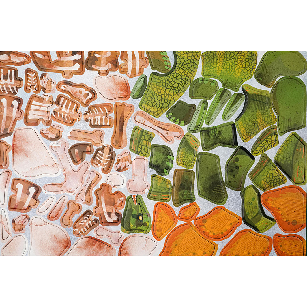 mierEdu, Magnetisk legetavle/puslespill - Stegosaurus