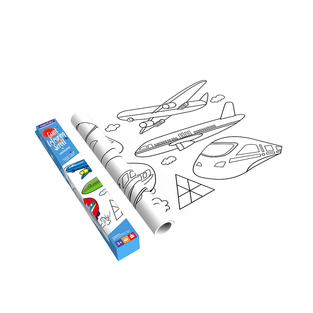 mierEdu, Kjempebanner for fargelegging - Transportmidler