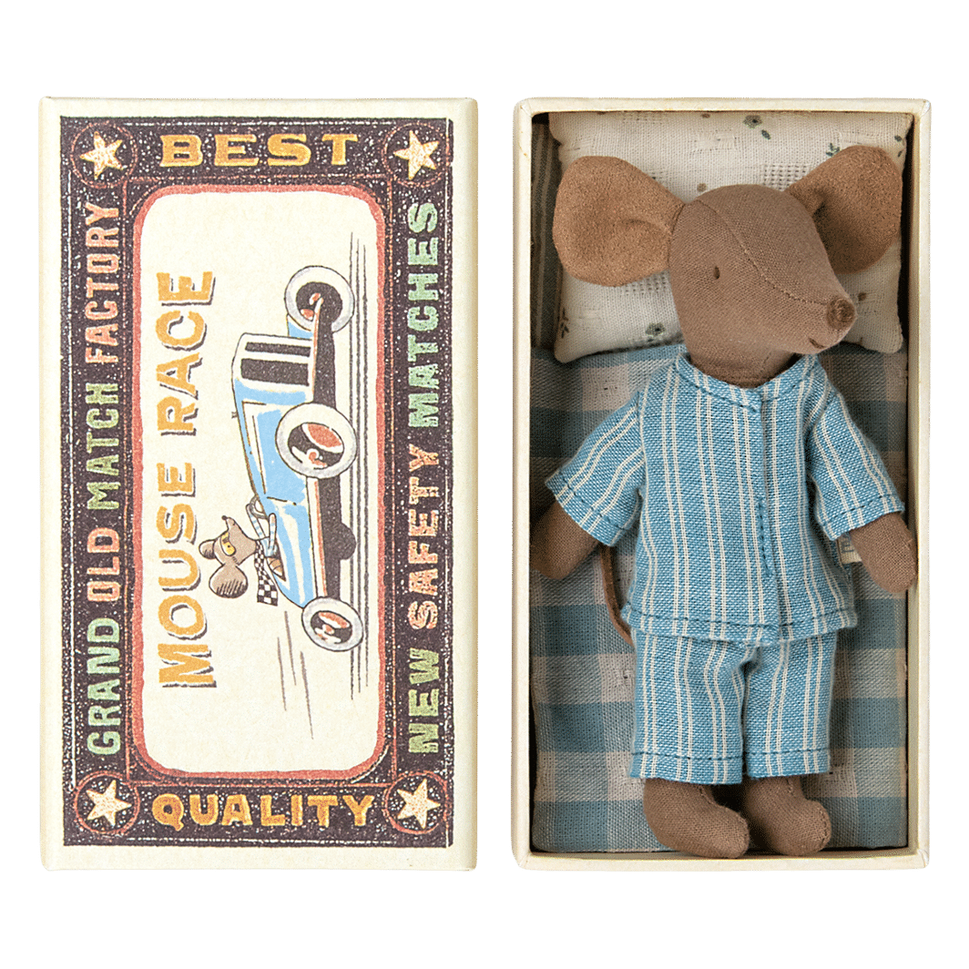 Maileg Storebror mus i fyrstikkeske