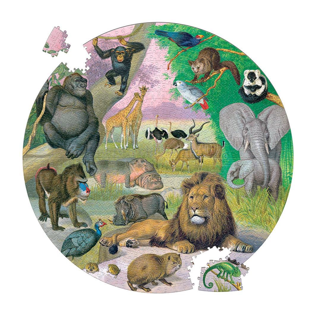 eeBoo, Rundt puslespill 1000 brikker – Afrika