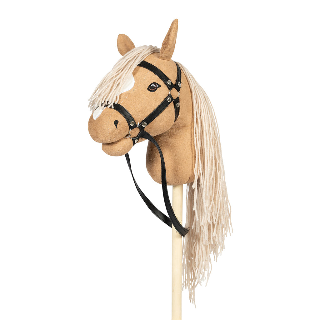 By Astrup Kjepphest med åpen munn og avtagbar hale, Beige