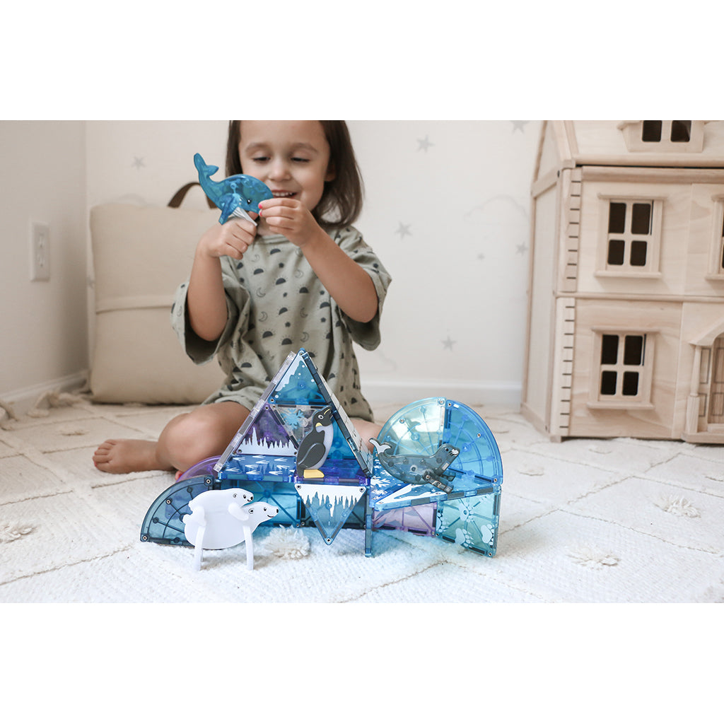 Magna-Tiles Magnetisk byggesett, Arktiske dyr - 25 deler