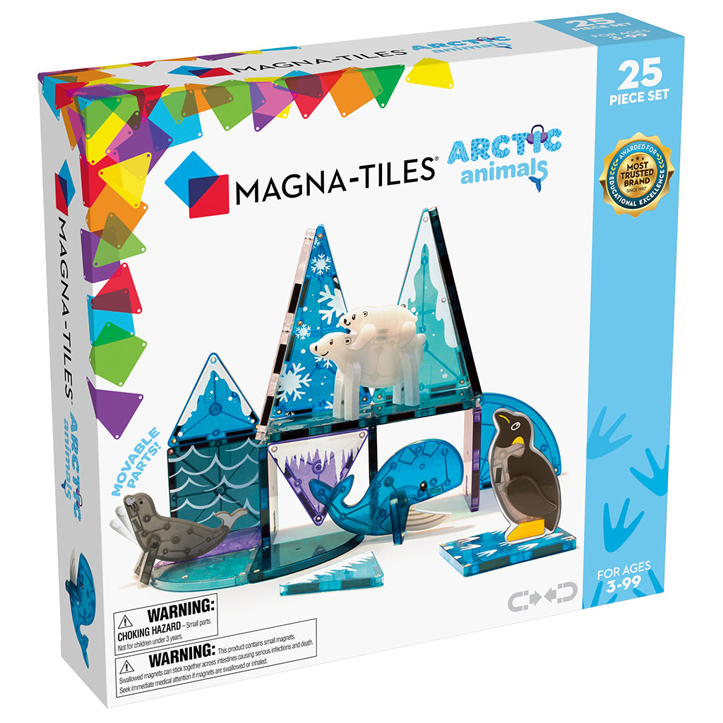 Magna-Tiles Magnetisk byggesett, Arktiske dyr - 25 deler