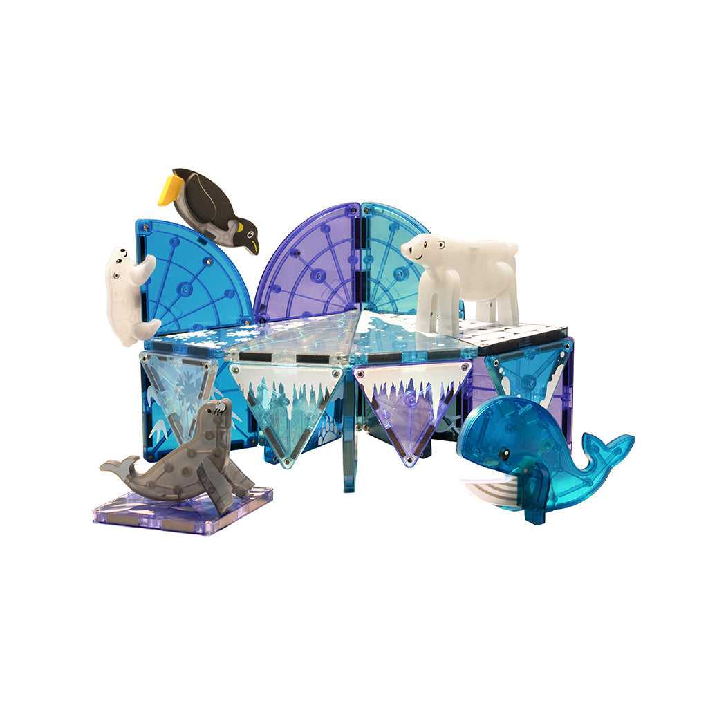 Magna-Tiles Magnetisk byggesett, Arktiske dyr - 25 deler
