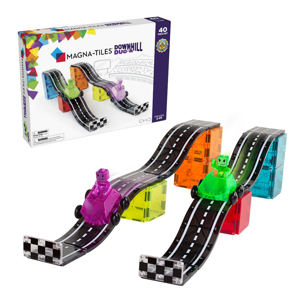 Magna-Tiles Downhill Duo, Magnetisk byggesett med 40 deler