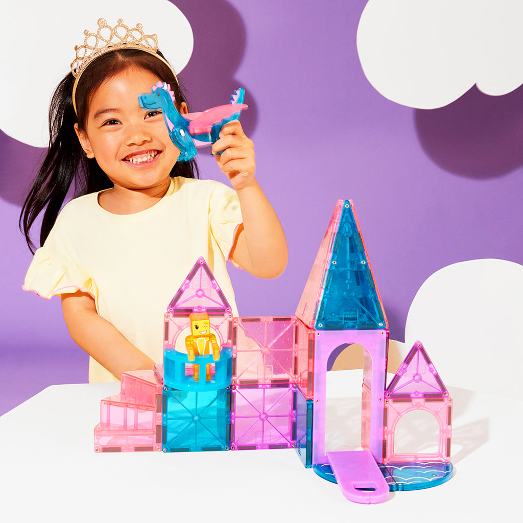 Magna-Tiles Dashers, Magnetisk byggesett med 25 deler – Slott
