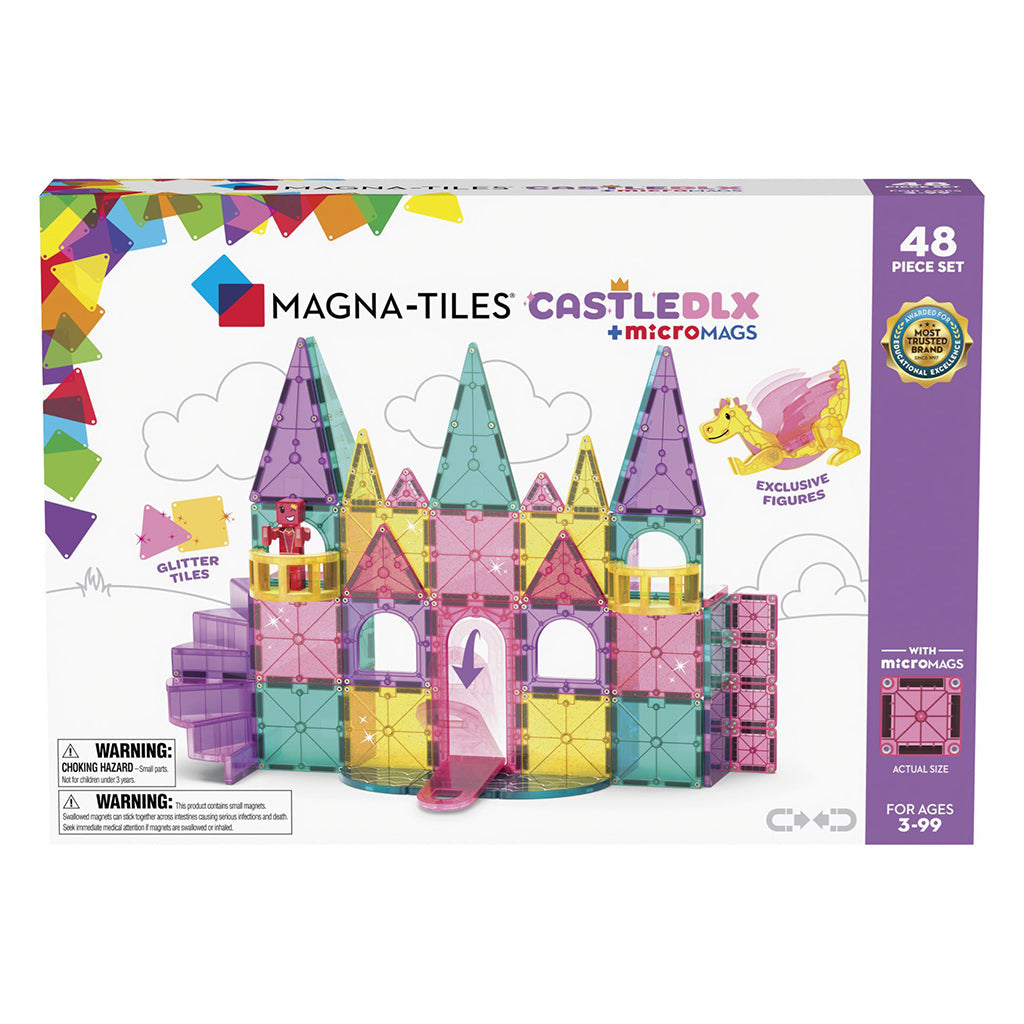 Magna-Tiles Deluxe Slot, magnetisk byggesæt med 48 dele.