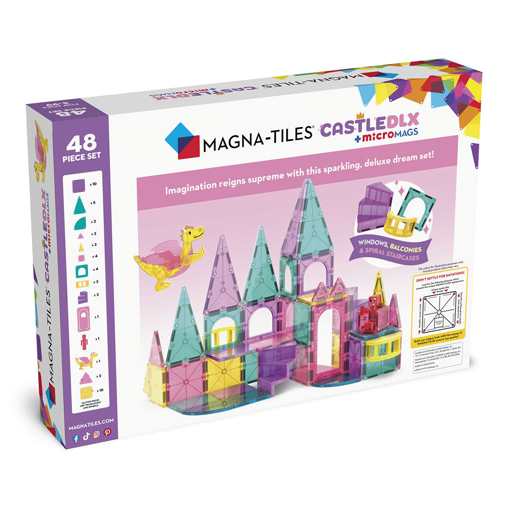 Magna-Tiles Deluxe Slot, Magnetisk byggesett med 48 deler
