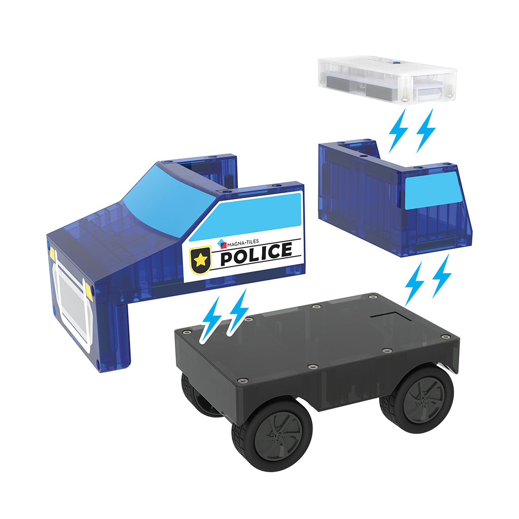 Magna-Tiles Magnetisk byggesett, Politistasjon 36 deler