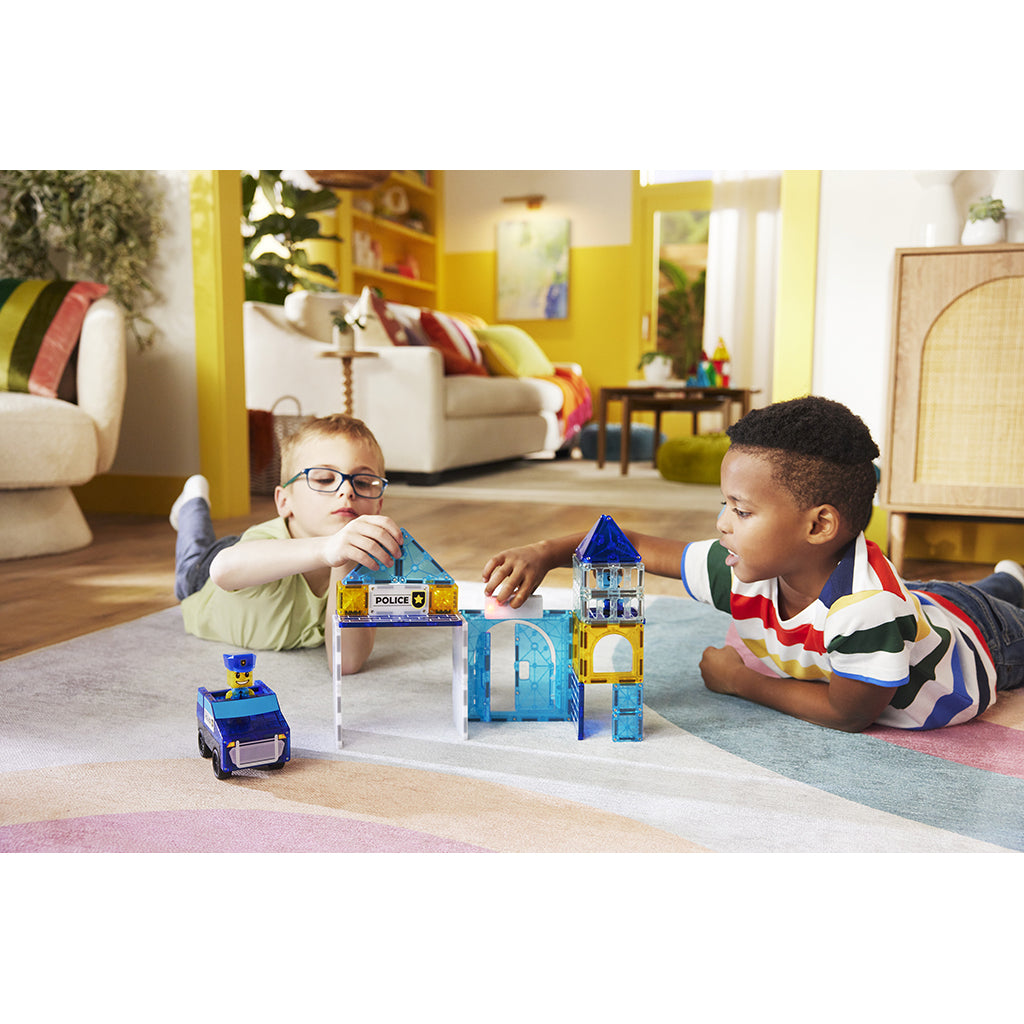 Magna-Tiles Magnetisk byggesett, Politistasjon 36 deler