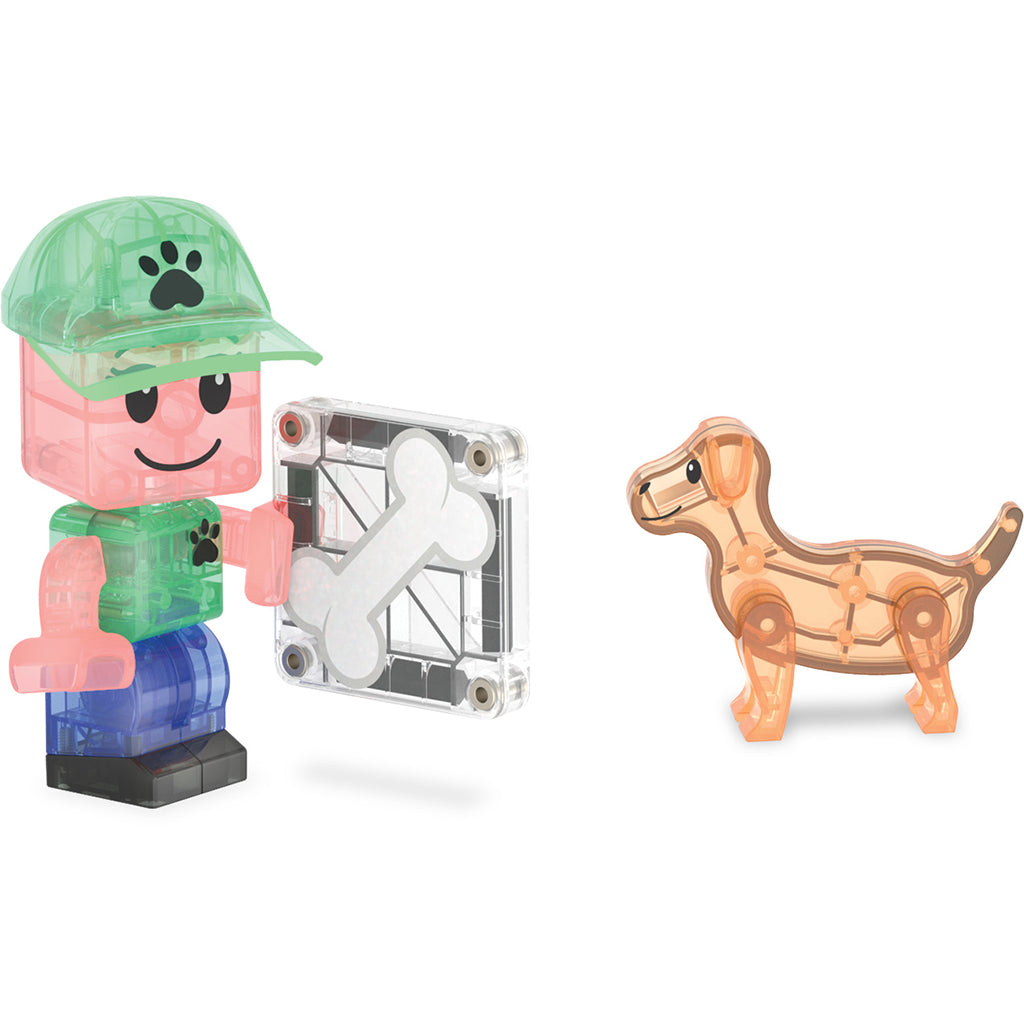 Magna-times Magnetisk Byggesett, Hundedagpleie - 27 deler