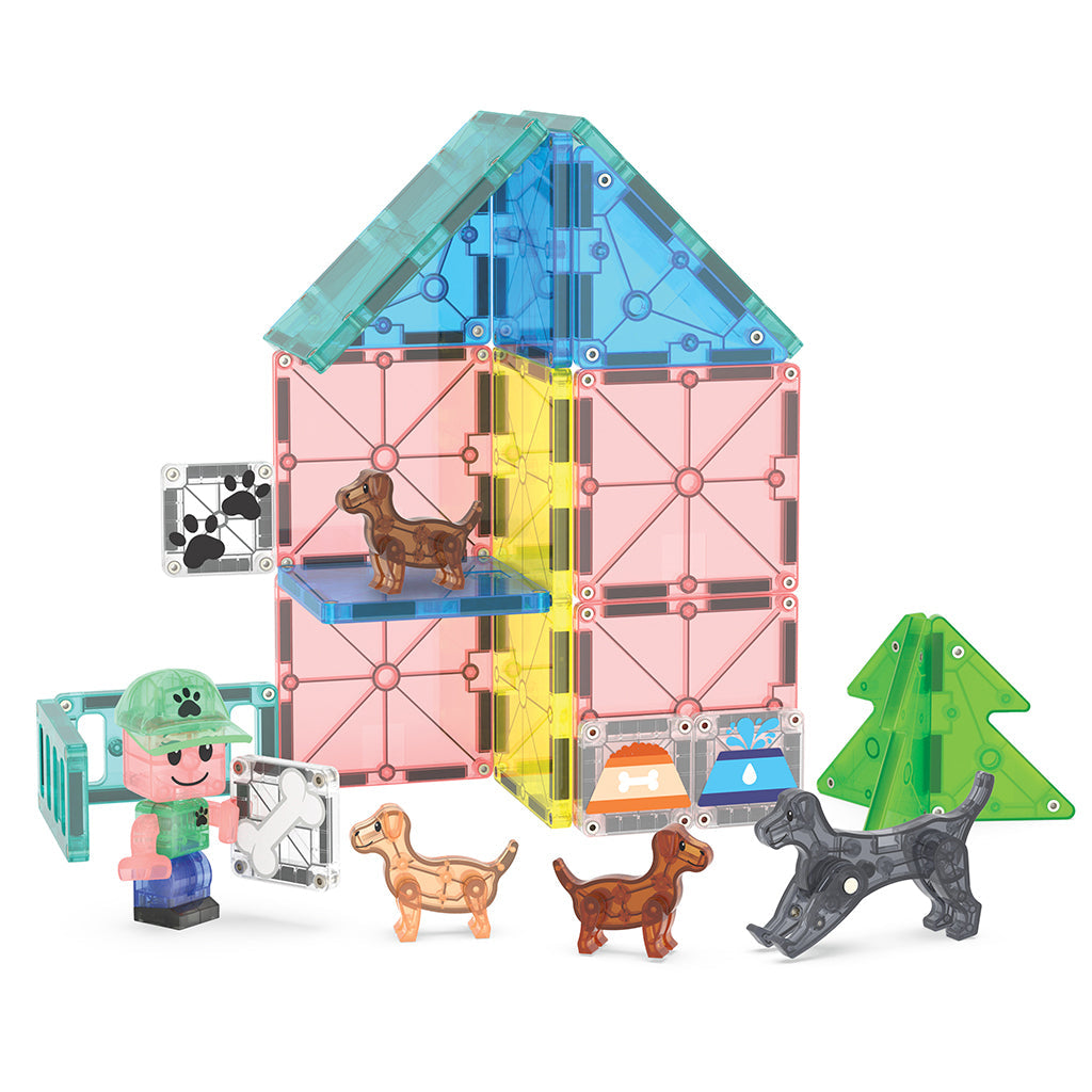 Magna-times Magnetisk Byggesett, Hundedagpleie - 27 deler