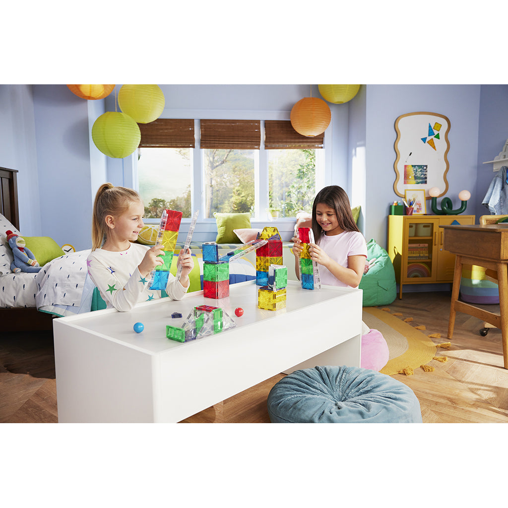 Magna-Tiles Magnetisk byggesett, Rail Racer - deler