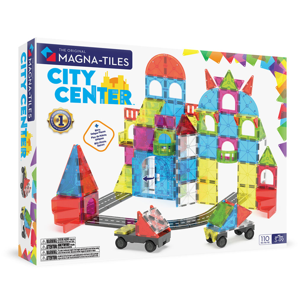 Magna-Tiles Magnetisk byggesæt, City Center - 110 dele