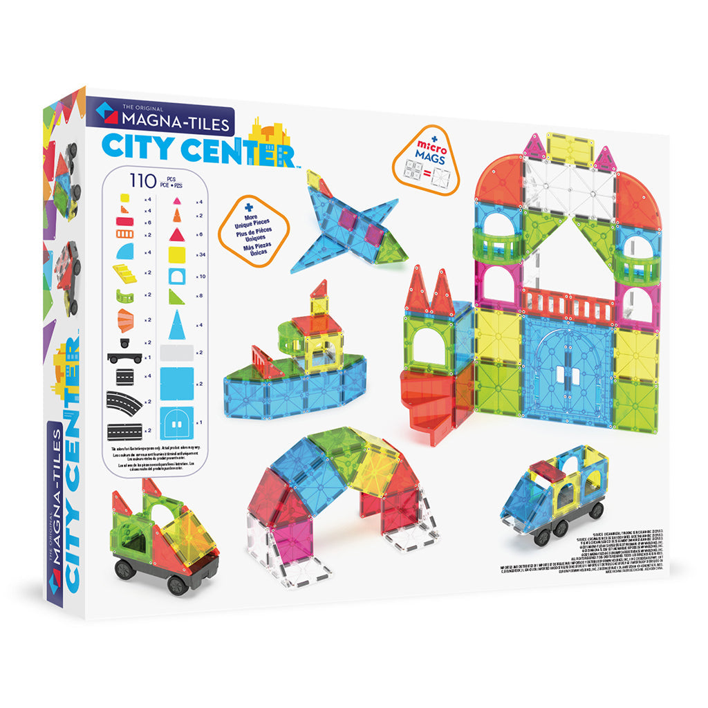 Magna-Tiles Magnetisk byggesett, City Center - 110 deler